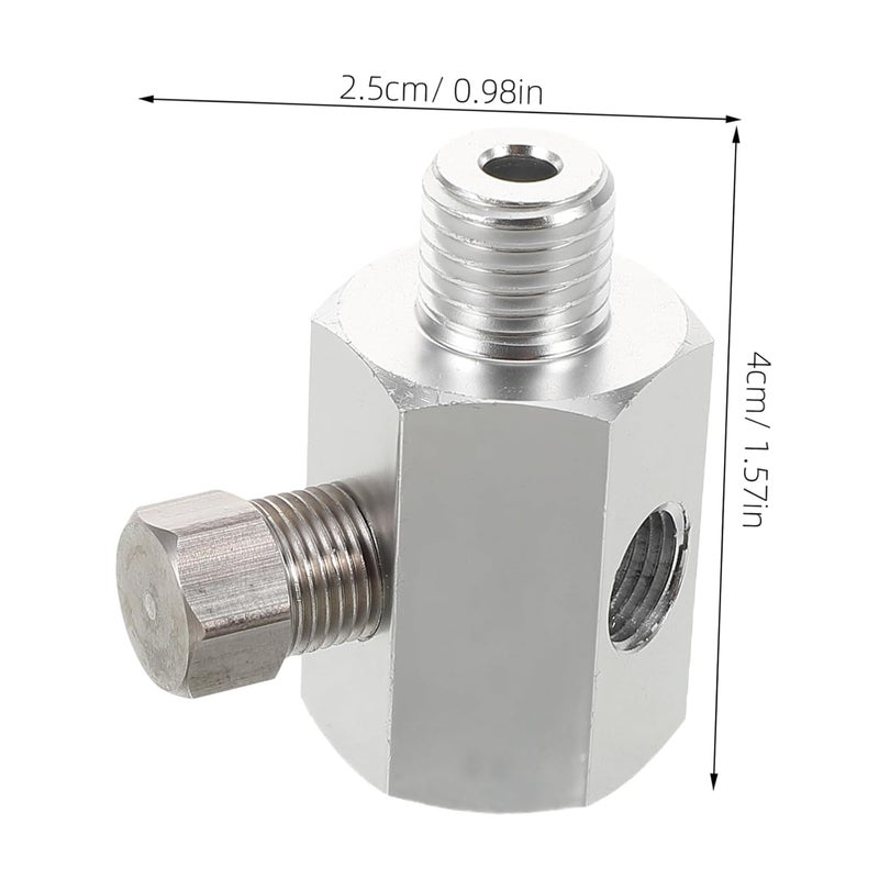 Aluminum Alloy Quick Connect Adapter For Oil Pressure Gauge Hydraulic System Car Accessories - Image 2
